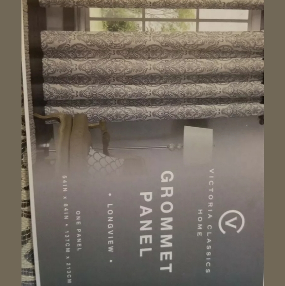 Longview Grommet Panel Gray 54inx84in Victoria Classic apanel - Picture 3 of 3